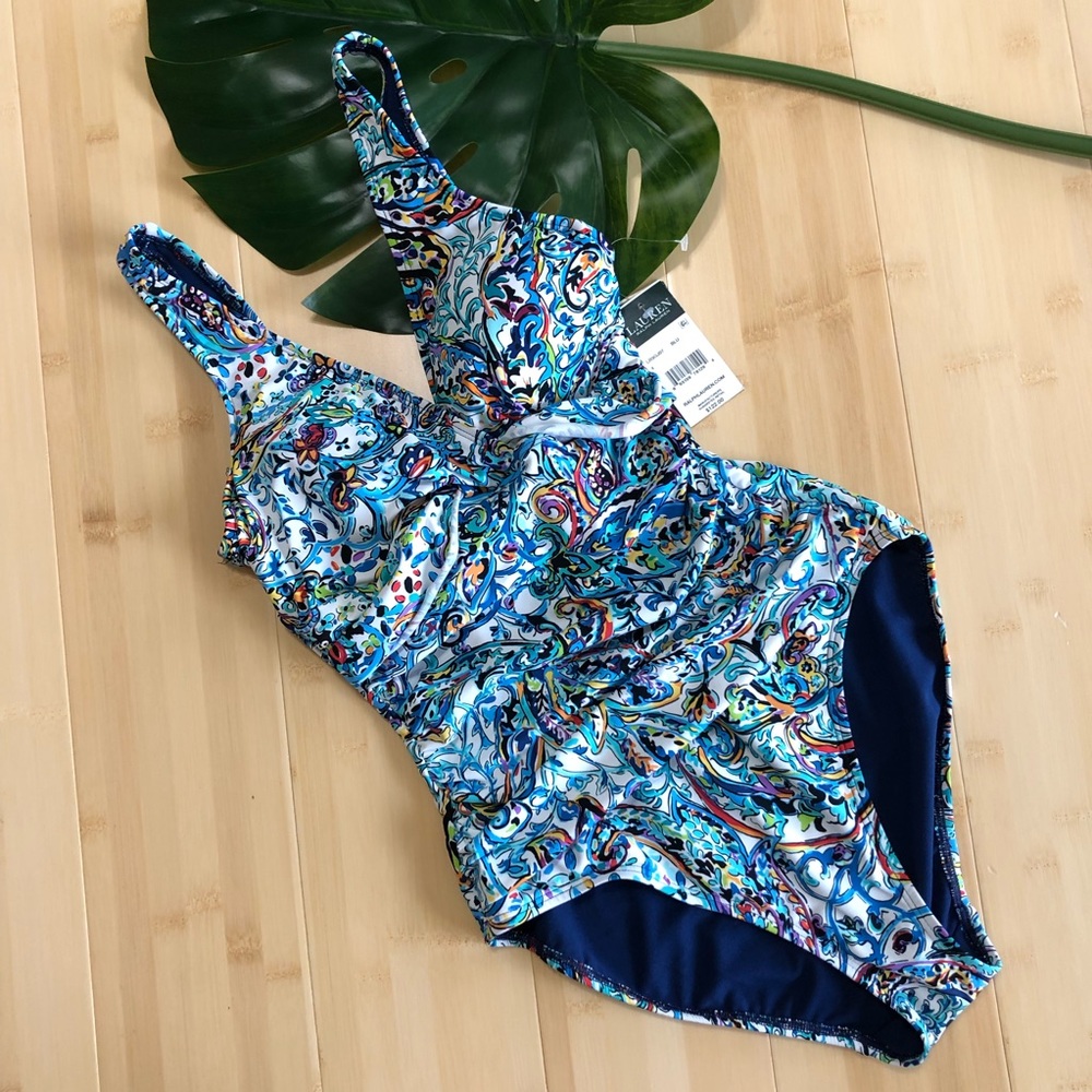 Laurel Ralph Lauren Underwire One Piece Swimsuit